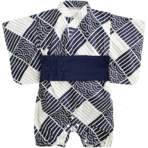 ウォンキン甚平 男の子 浴衣 ベビー服 半袖 ロンパース カバーオール 前開き 着物 和風 斜め編み上げ ベビー フォーマー お宮参り 誕生日 記念日 出産祝い
